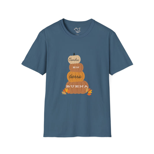 Siembra en Tierra Buena T-Shirt - Camiseta de otoño inspirada en la Biblia cristiana católica