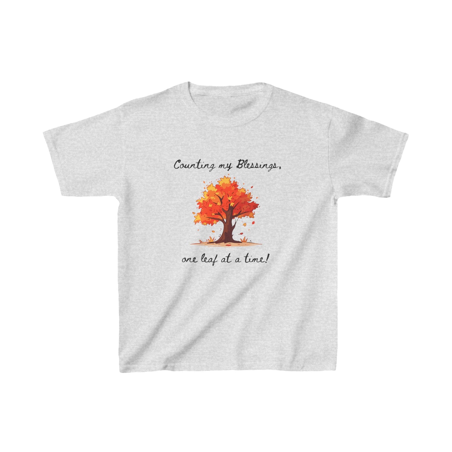 Camiseta para niños - Camiseta cristiana católica de otoño contando bendiciones