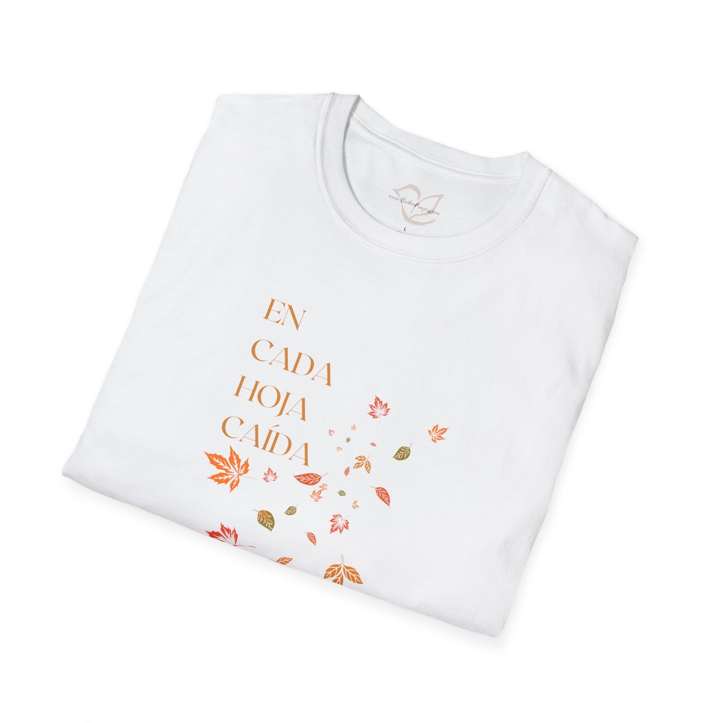 Hojas de otoño, bendiciones de Dios Camiseta cristiana católica