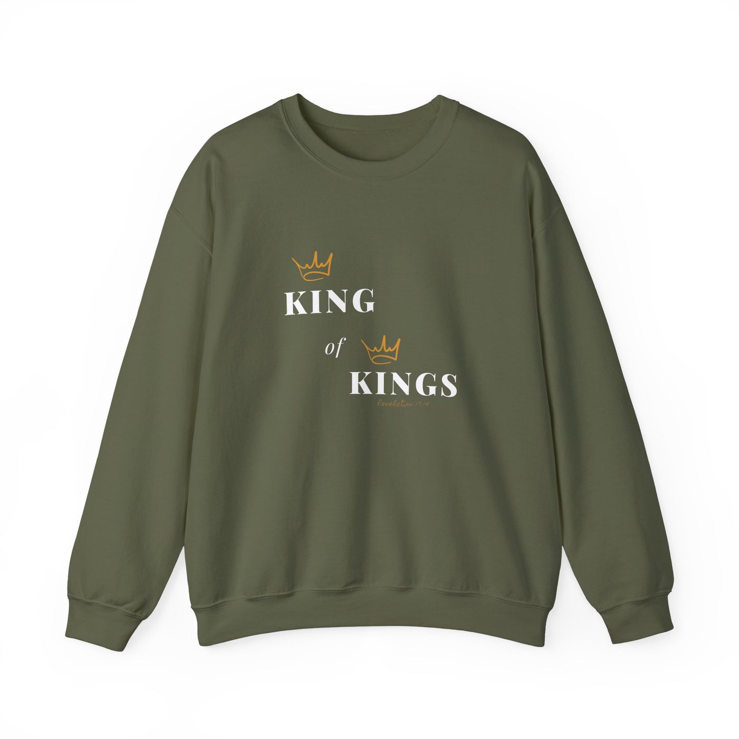 King of Kings Catholic Christian Sweatshirt Bible Inspired