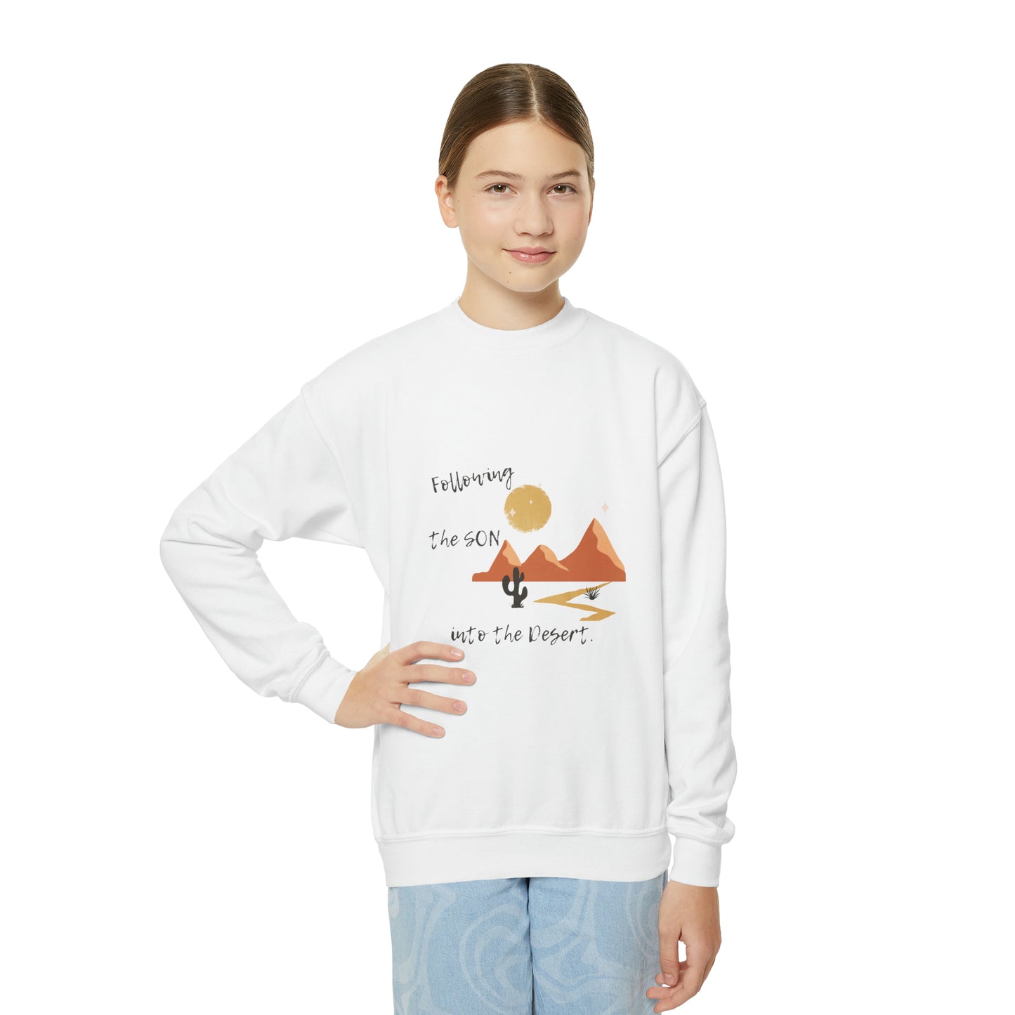 Into the Desert Catholic Sweatshirt Kids