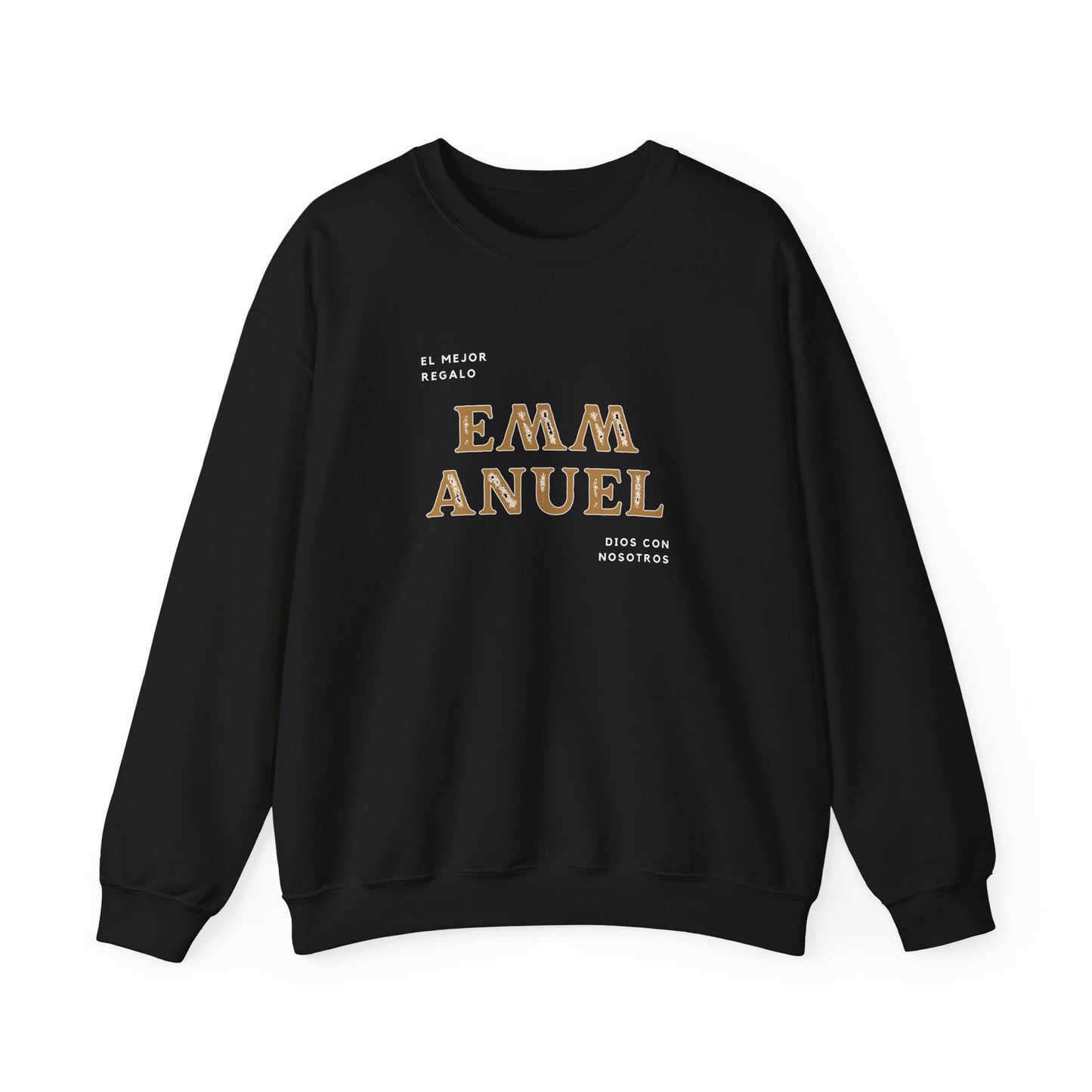 Emmanuel Dios con nosotros Christmas Catholic Sweatshirt Spanish