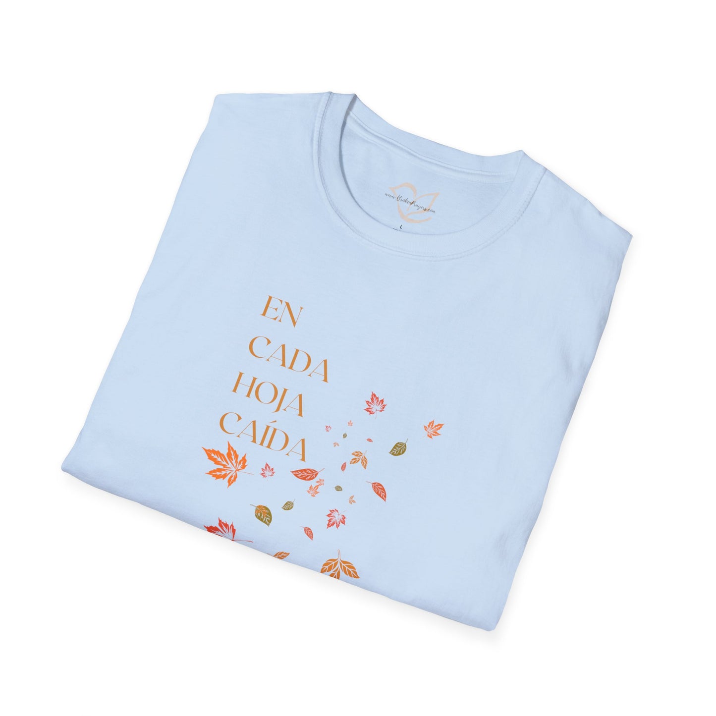 Hojas de otoño, bendiciones de Dios Camiseta cristiana católica