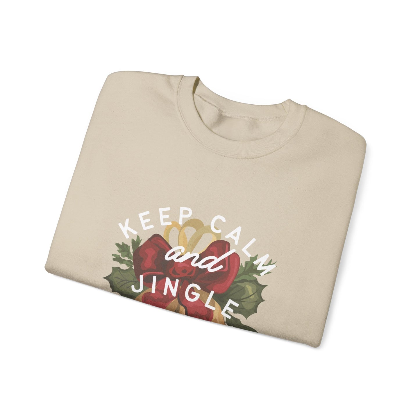 Keep Calm and Jingle all the way to Jesus Crewneck Sweatshirt