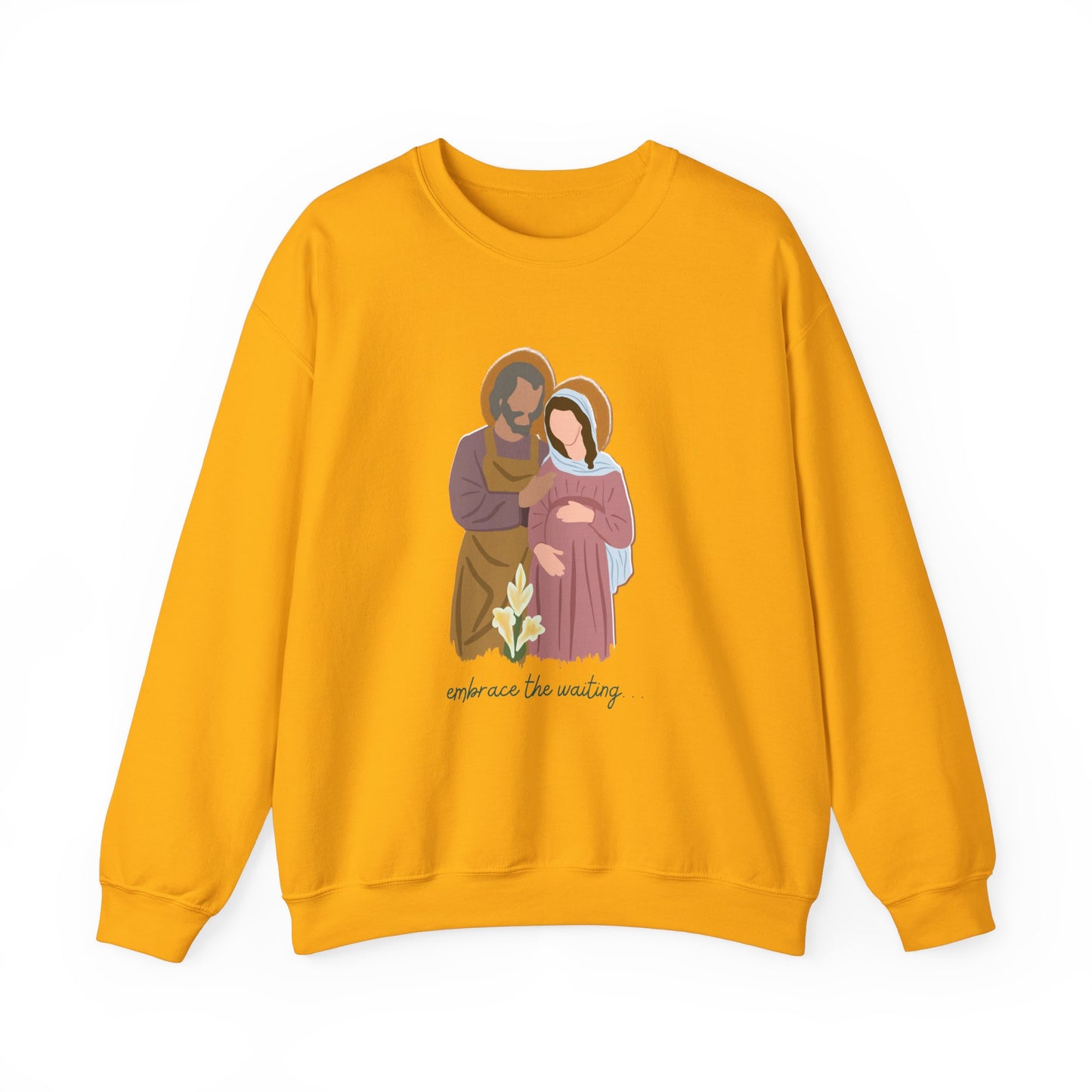 Embrace the Waiting Crewneck Advent-Christmas Sweatshirt