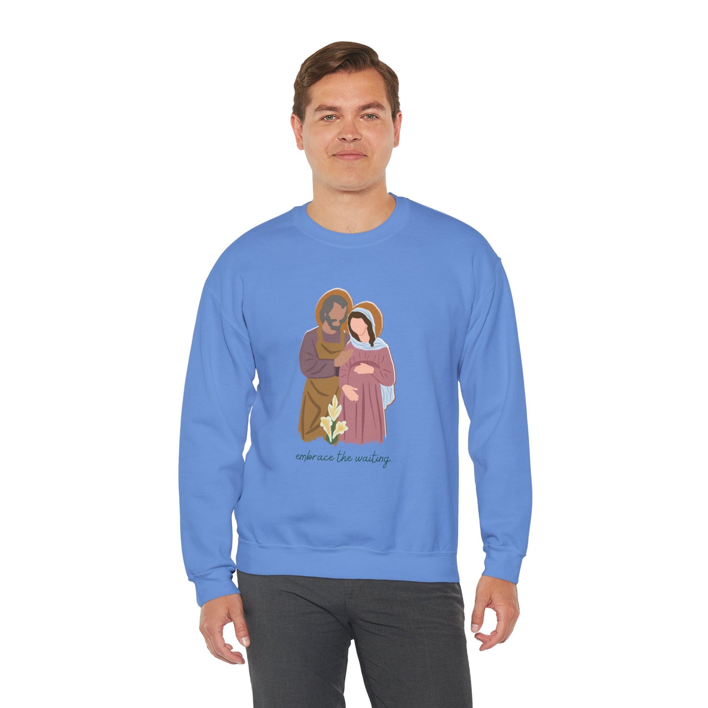 Embrace the Waiting Crewneck Advent-Christmas Sweatshirt