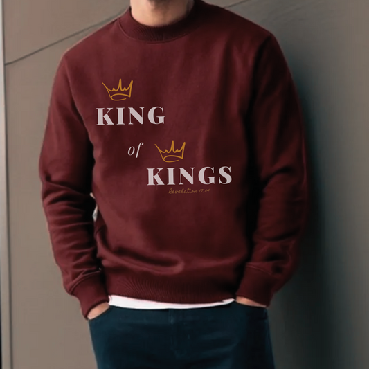 King of Kings Catholic Christian Sweatshirt Bible Inspired