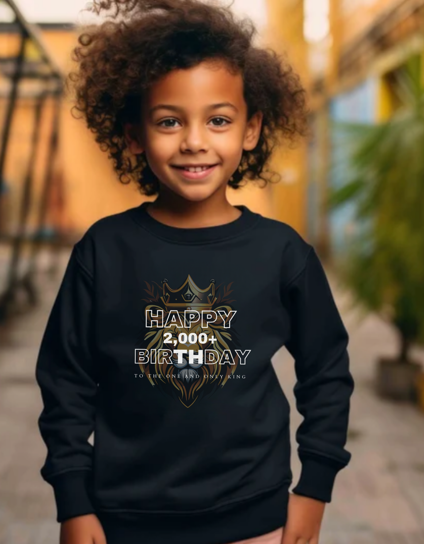 Happy Birthday Jesus, the King Christmas KIDS Sweatshirt