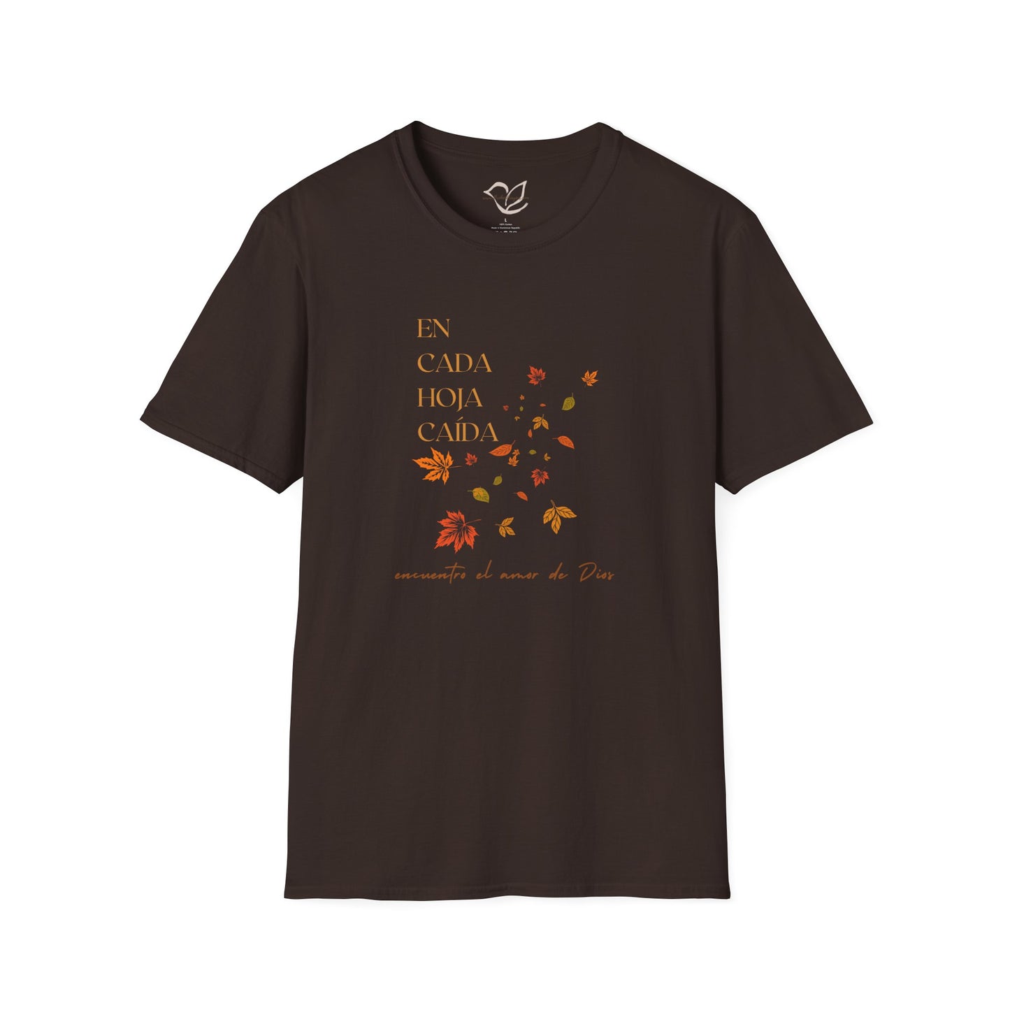 Hojas de otoño, bendiciones de Dios Camiseta cristiana católica