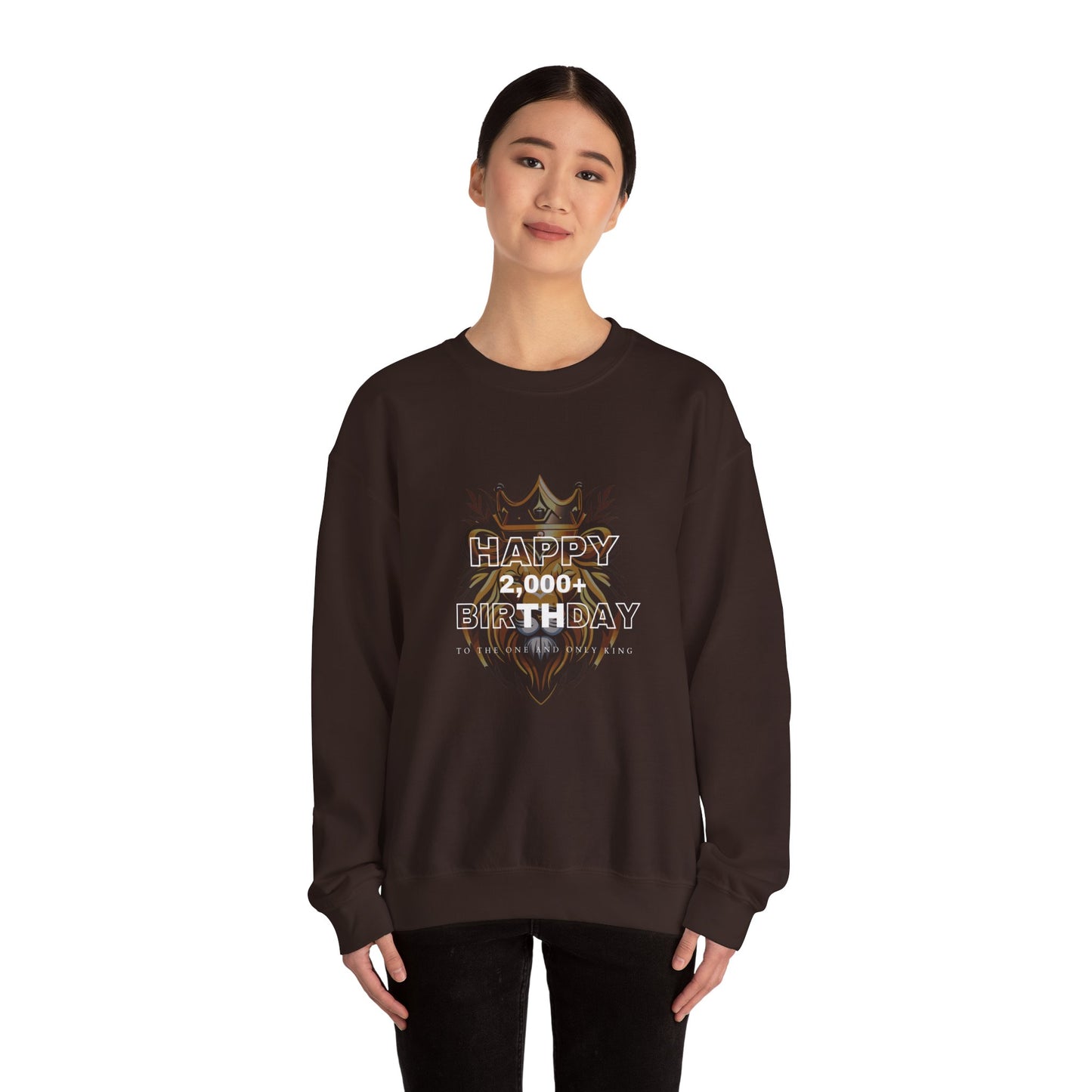 Happy 2000th Birthday Jesus Crewneck Christmas Sweatshirt