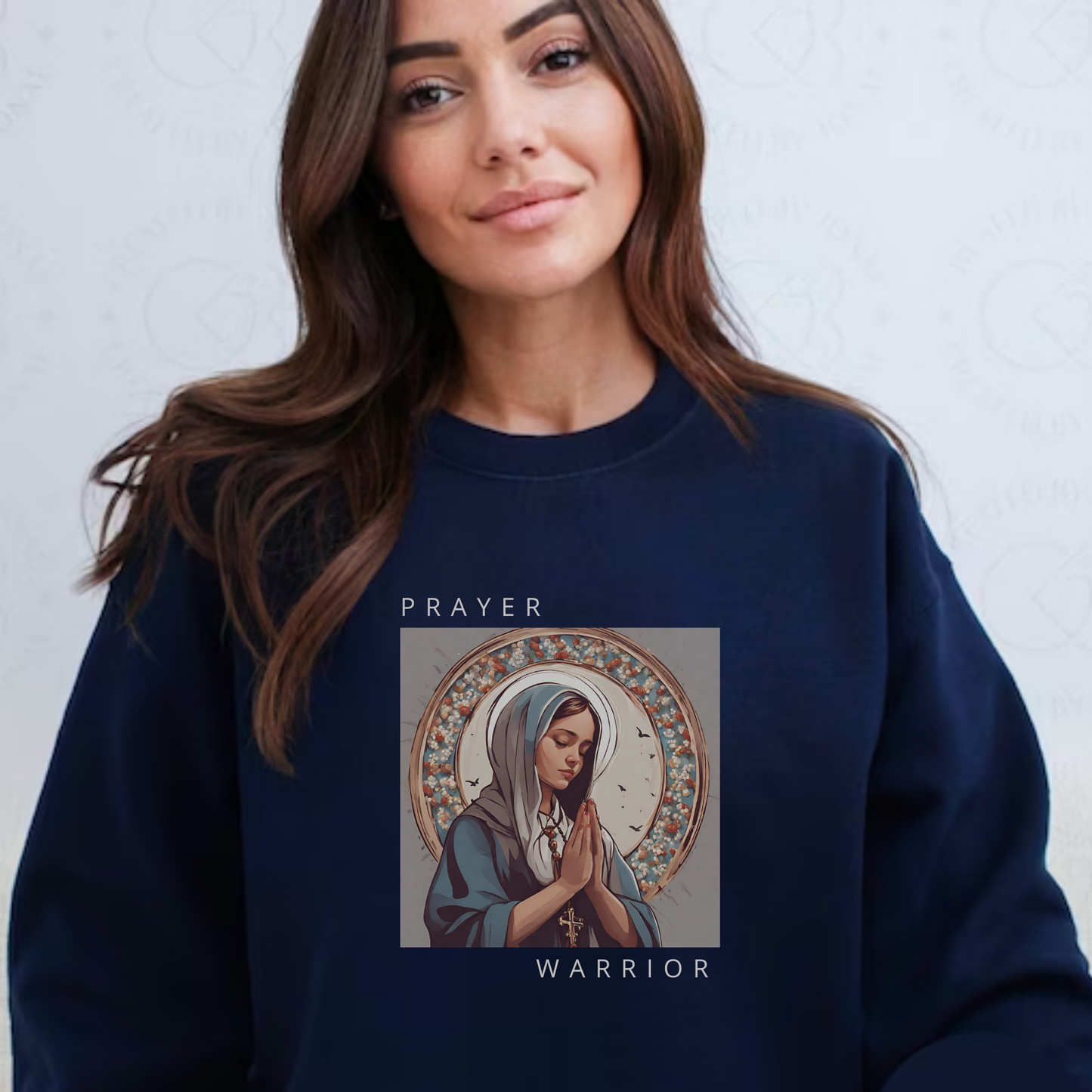 Sudadera católica del guerrero de oración