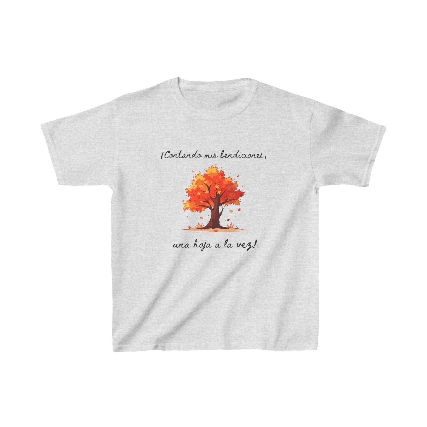 Contando Bendiciones Otoño Camiseta para niños Catolica Cristiana Tee