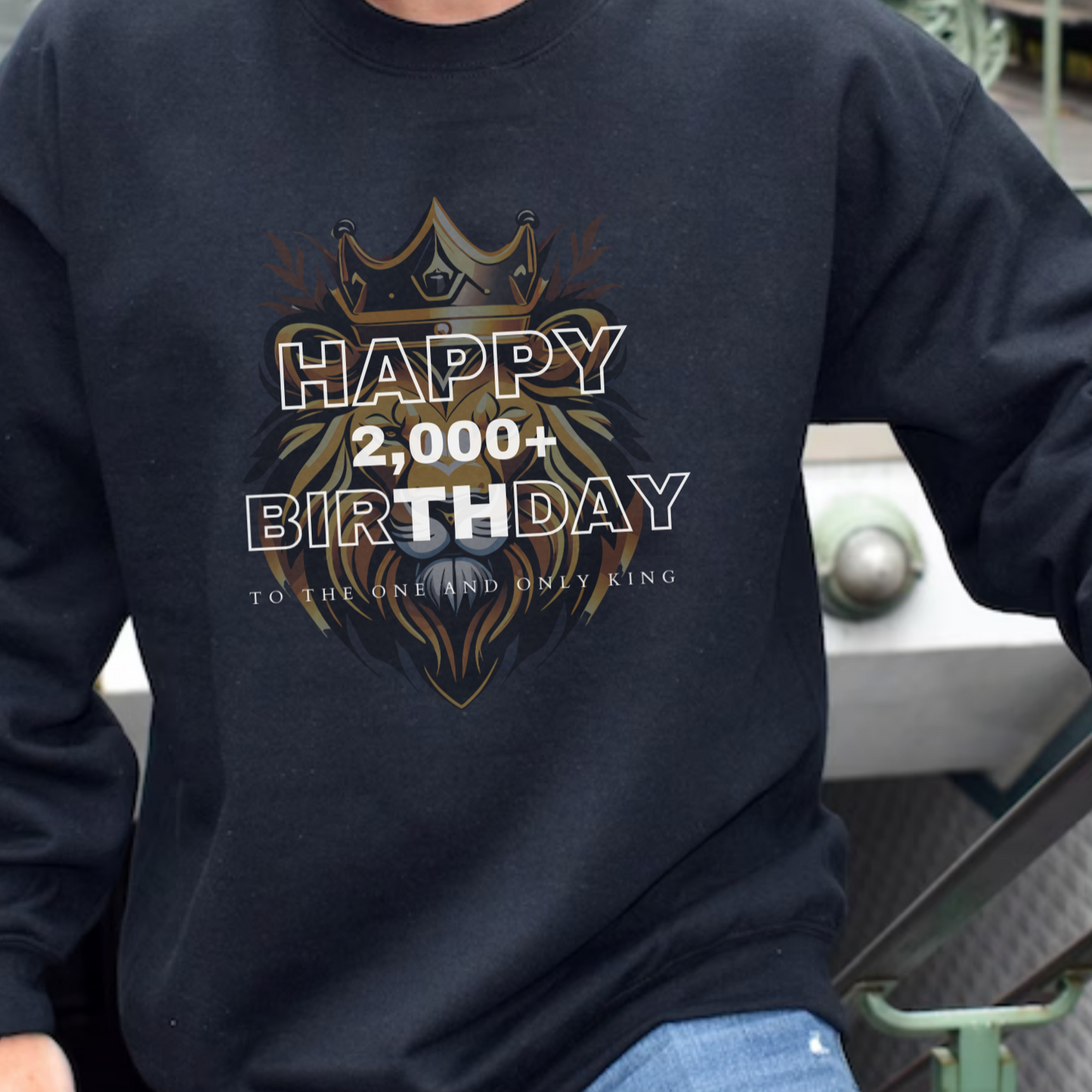 Happy 2000th Birthday Jesus Crewneck Christmas Sweatshirt