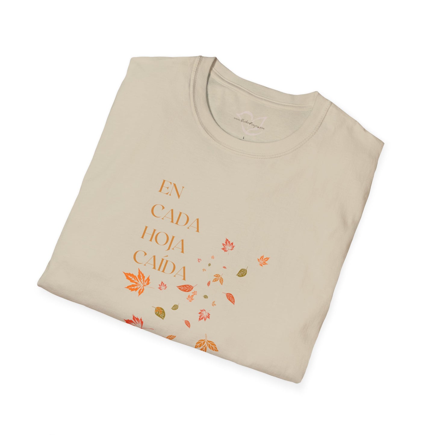 Hojas de otoño, bendiciones de Dios Camiseta cristiana católica