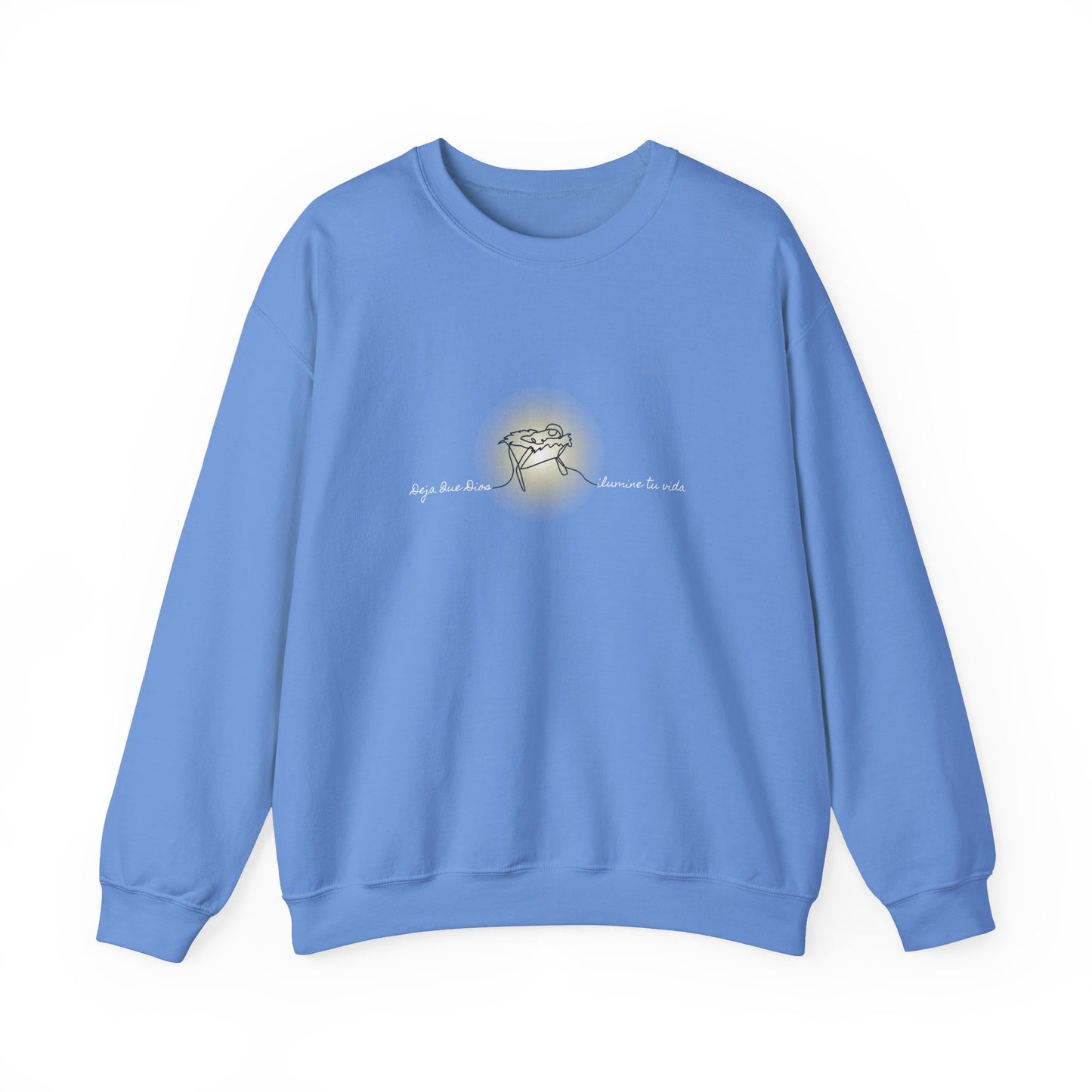 Catholic Christmas Sweatshirt - Dios Illumina Tu Vida