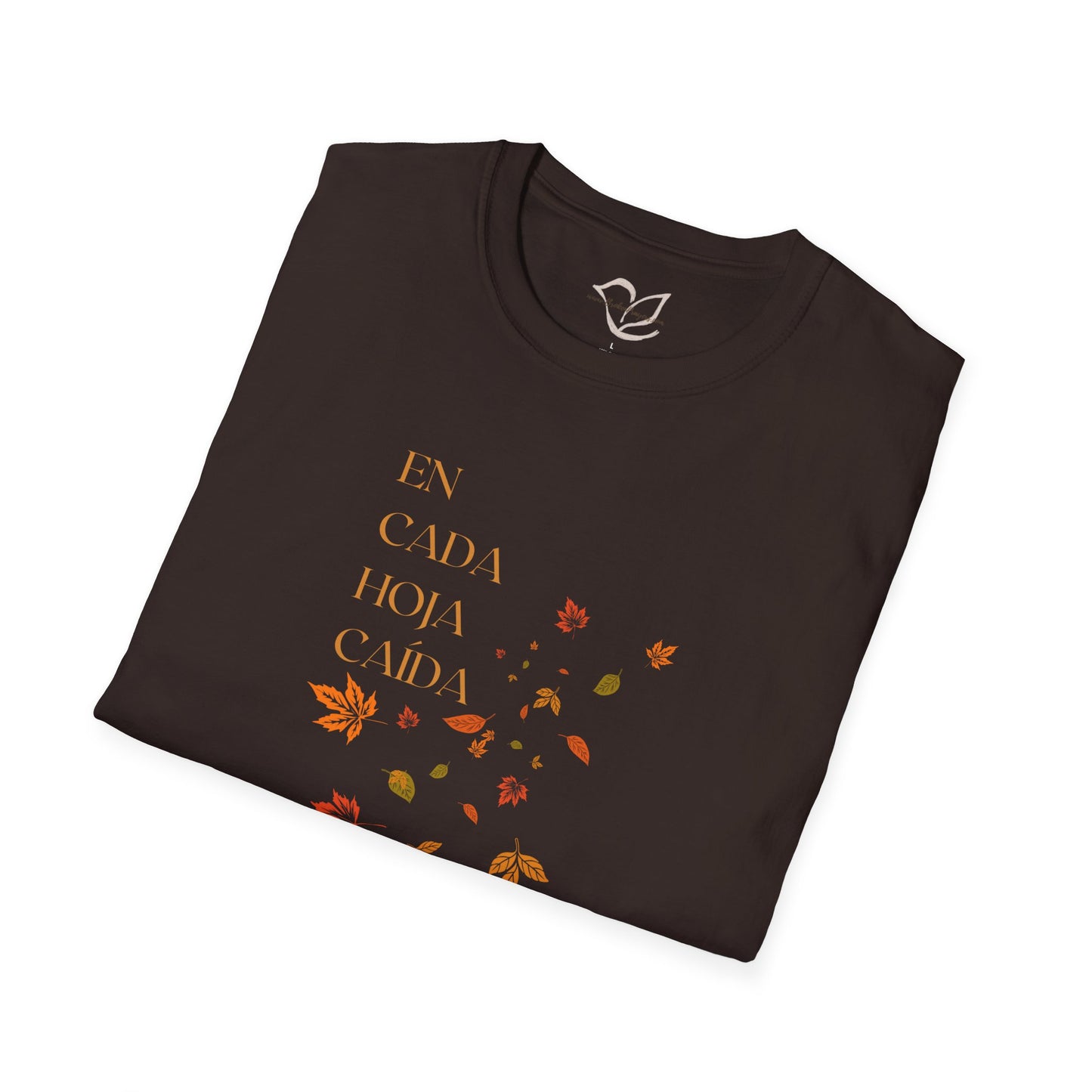 Hojas de otoño, bendiciones de Dios Camiseta cristiana católica